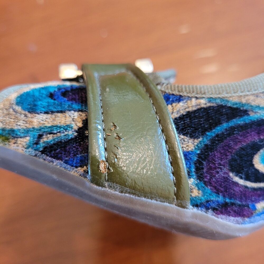 naughty monkey Olive Green Multicolor Patterned Peep-Toe Block Heels - Picture 13 of 13